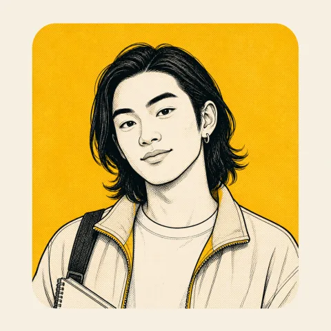 Portrait illustré, témoignage d'un étudiant